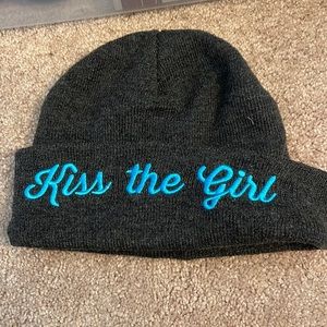 Little mermaid kiss the girl winter hat